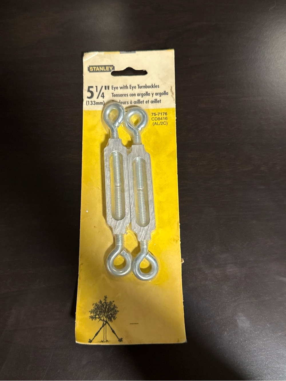 Stanley Silver Eye-to-Eye Turnbuckles 5 1/4